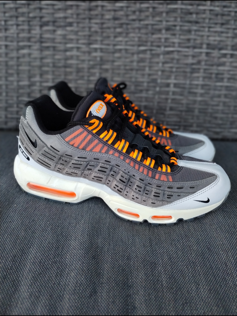 Nike Air Max 95 NDSTRKT DD1871-001 Gray Orange Men's 10.5